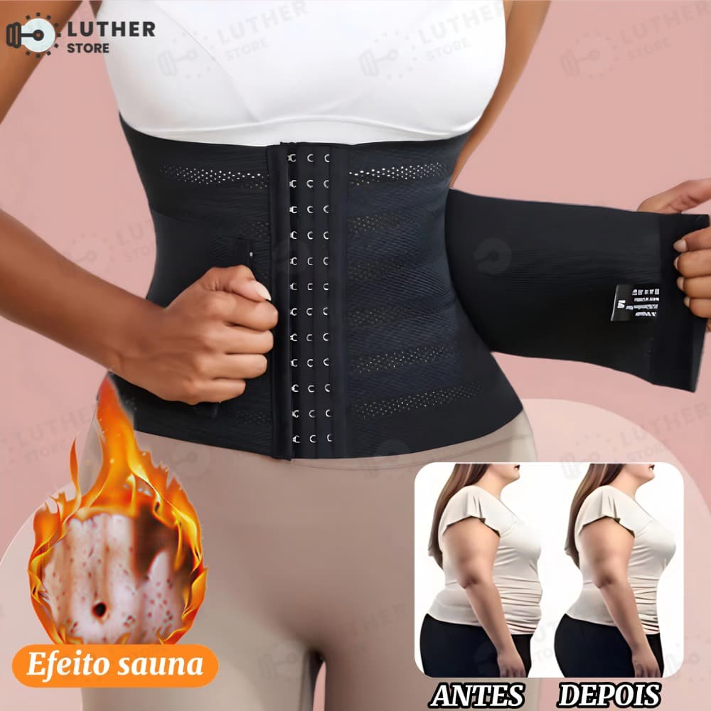 Espartilho Modelador De Cintura Desossado Em Aço – Ampulheta Extrema Para Mulheres De Emagrecimento Desossado