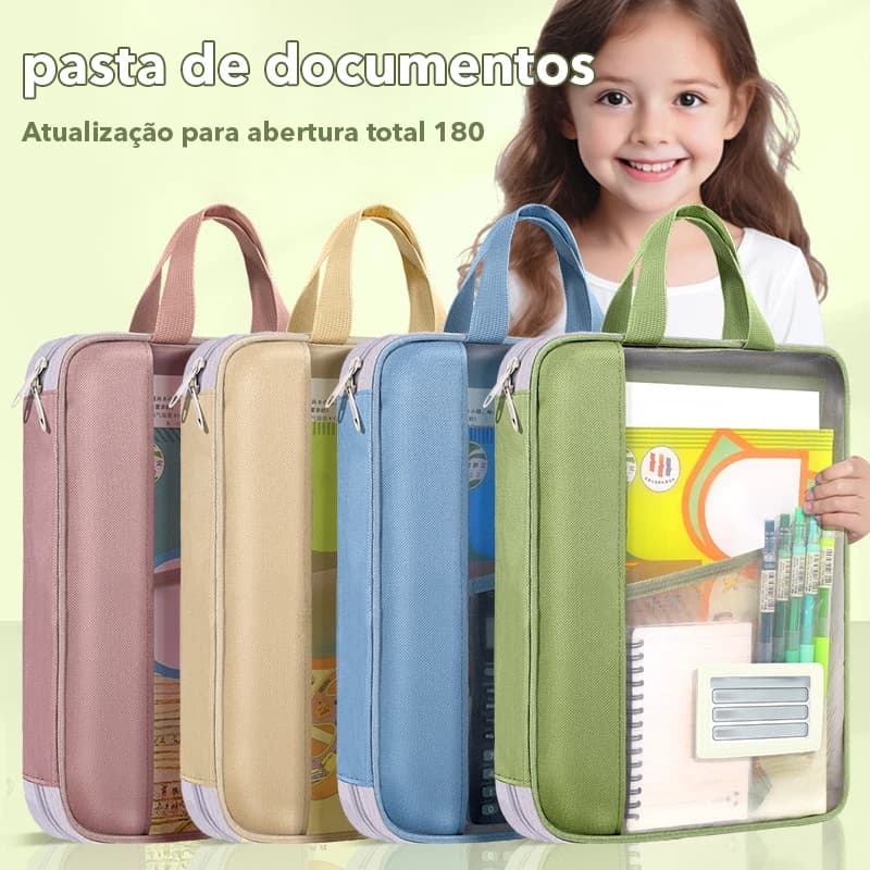 Bolsa De Documentos Huajie Arquivo Transparente Estudante Livro Teste