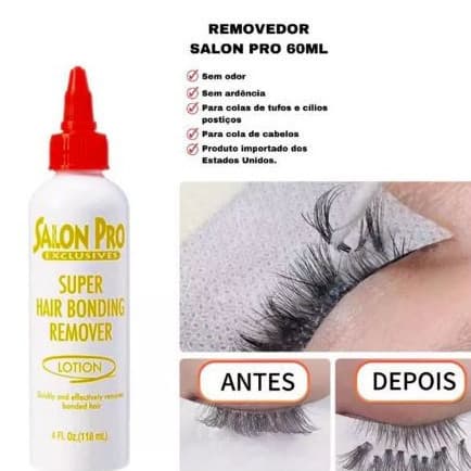 Removedor de Cola de Cílios+Cola para Extensão de Cílios Rápido Sem Irritação Sem Danificar Cílios Naturais Profissional