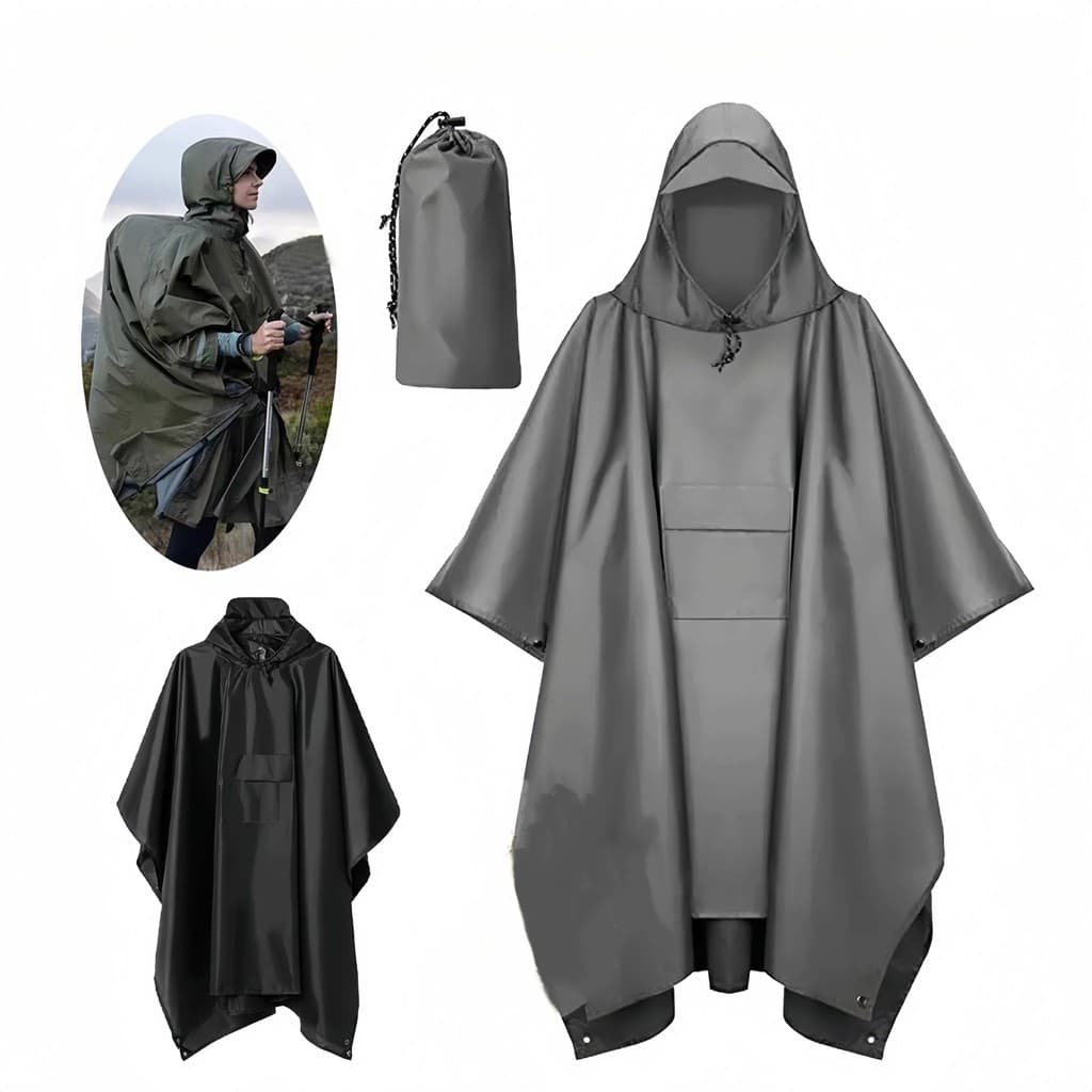 Capa de Chuva PVC Impermeável Completa p/ Motoqueiro c/ Capuz,Forro e Capas de, Tamanho Único Multifuncional Estilo