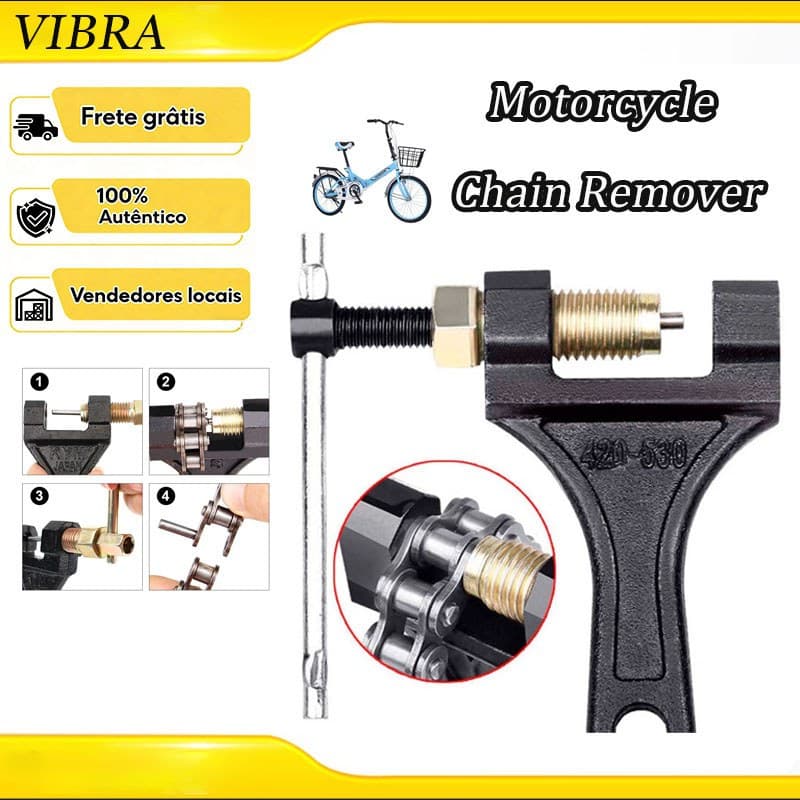 Chave De Corrente De Motocicleta Tamanho Do Pino 420/530 Preto , Ferramenta Essencial Para Manutenção