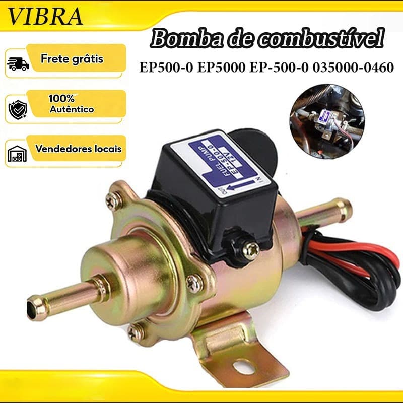 Bomba Eletrica  Bomba de combustível de baixa pressão adequada para gasolina, diesel e etanol - 12 volts