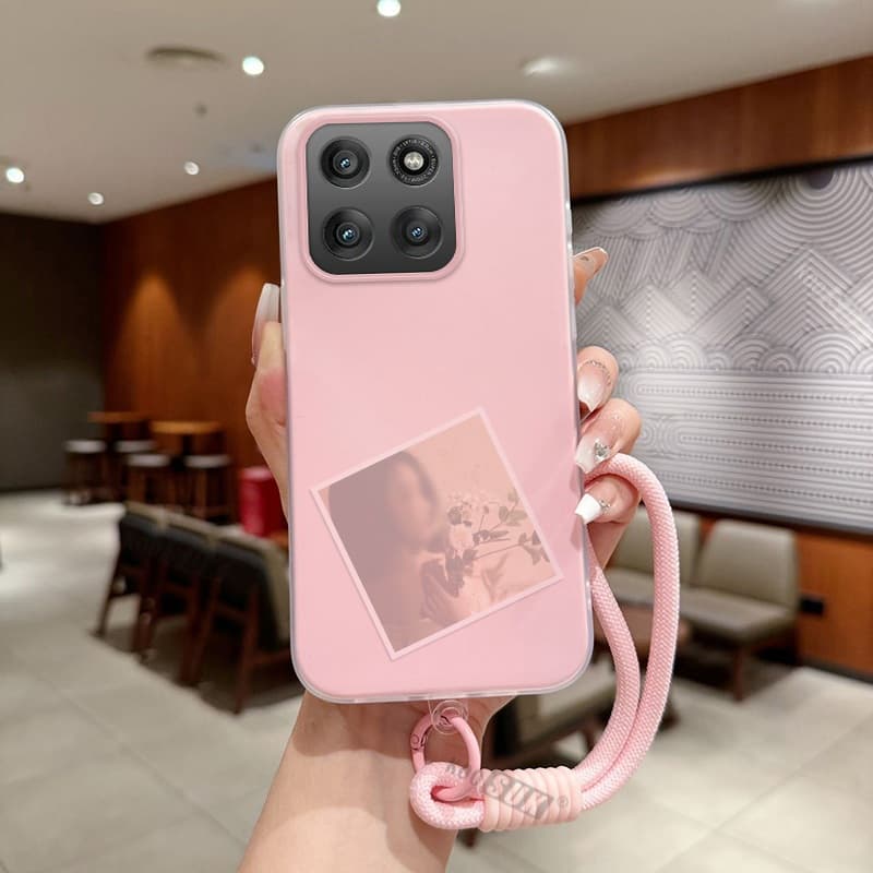 Capa Para Motorola Moto Edge 60 70 Fusion 60S 50 Pro Pulseira Cordão Traseira 2 Em 1 Dopamina Protetora De Telefone