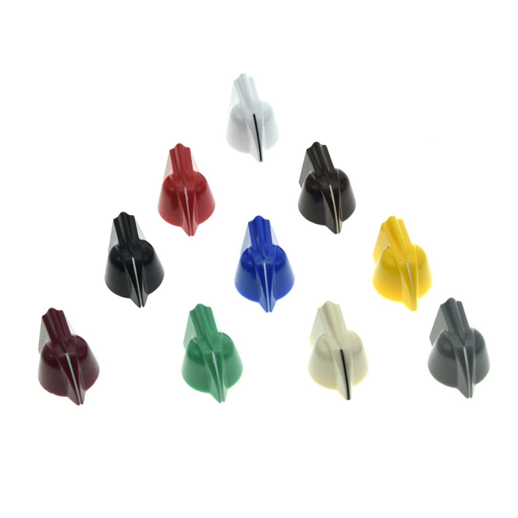 KAISH 12pcs 1/4 " Vintage Elevado Mini Botões De Cabeça De Frango Amplificador Efeito Pedal Potenciômetro