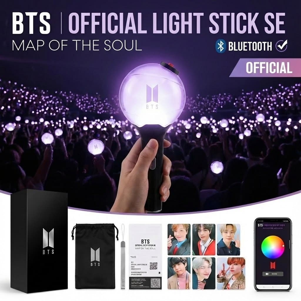 Lightstick Bluetooth BTS Oficial Ver . 4 Army Bomb Edição Especial Mapa Do Concerto Soul