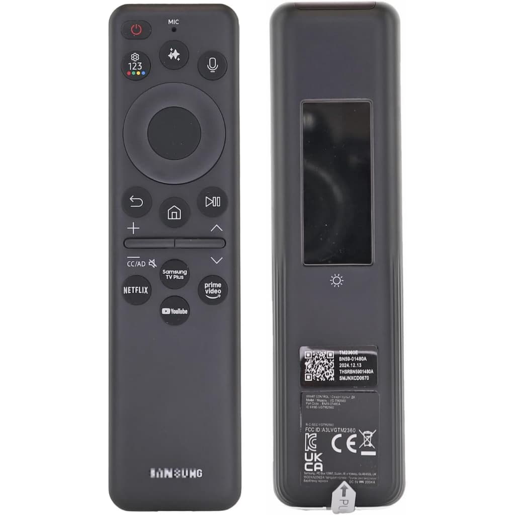 Dan's Originals BN59-01480A/TM2360E Para Controle Remoto De TV Samsung Com AI , Voz E Ponteiro 2025 TVs-Célula Solar Eco
