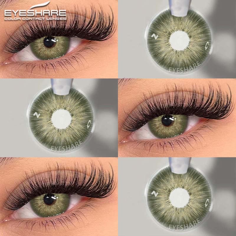 Lente De Contato Verde Eyeshare Pattaya Azul Marrom Olhos Para Maquiagem De Grandes 1 Ano De Uso Envio Do Brasil