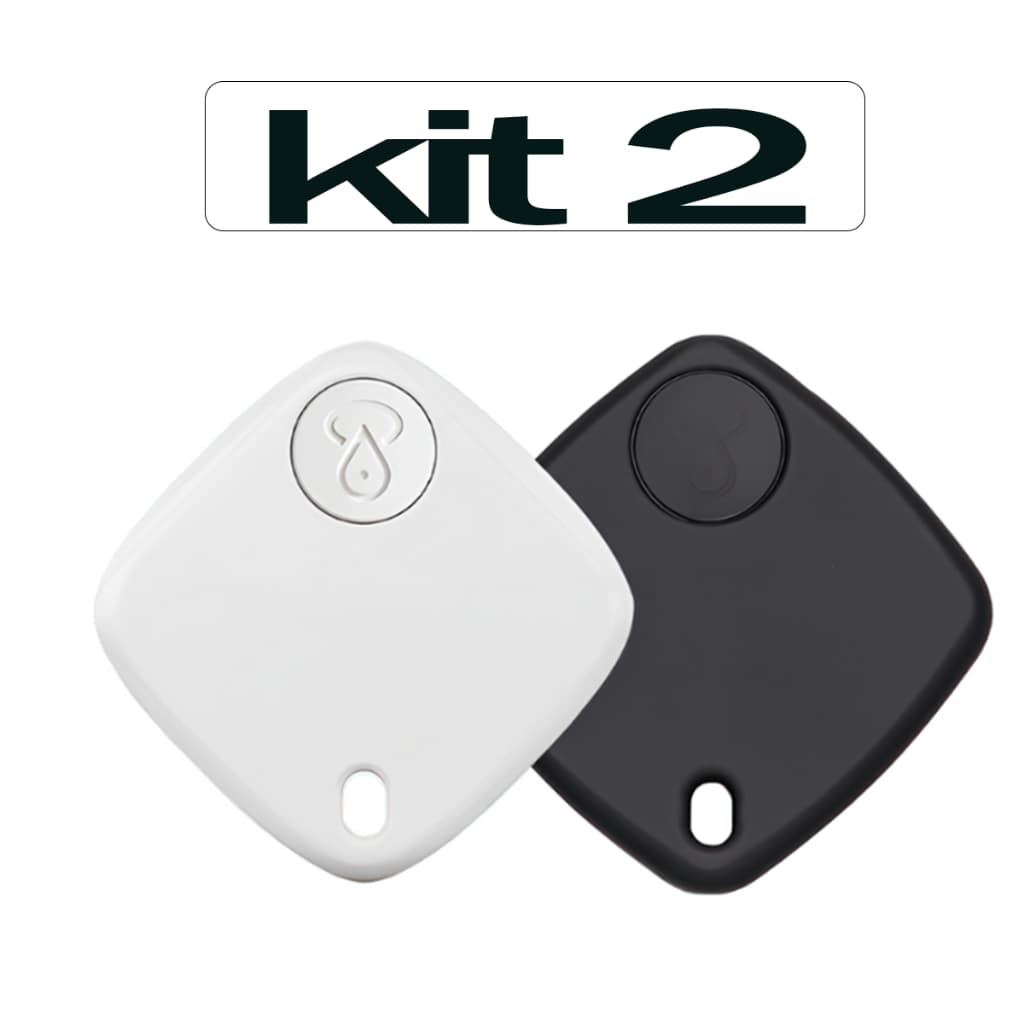 KIT2 Smart Air Tag Rastreador Bluetooth para iPhone | Localizador App iOS Objetos Perdidos/Pet