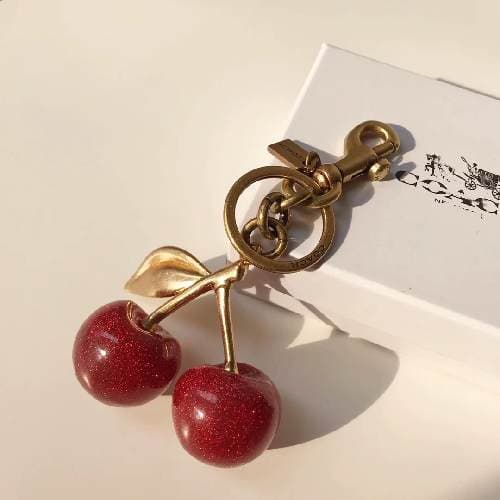 Porta Cartão Com Chaveiro Pingente Cereja 6354200
