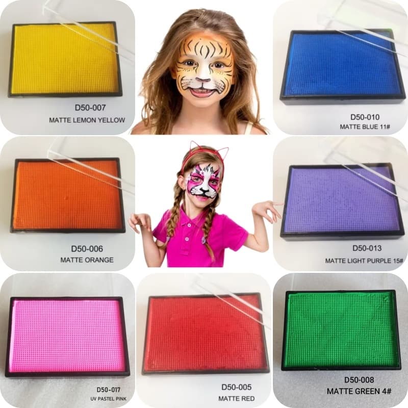 Delineador Ativado Por Água 50g , Não Tóxico , Amigável Para Pintura Facial Infantil