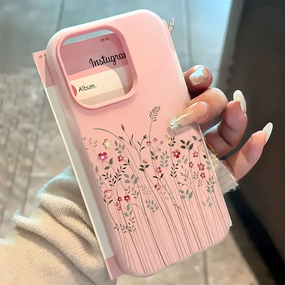 Orelhas De Trigo 2 Em 1 Capa Capinha Silicone Para IPhone 13 11 12 14 15 16 17 16e Normal Pro Max Ar Macarons Caso
