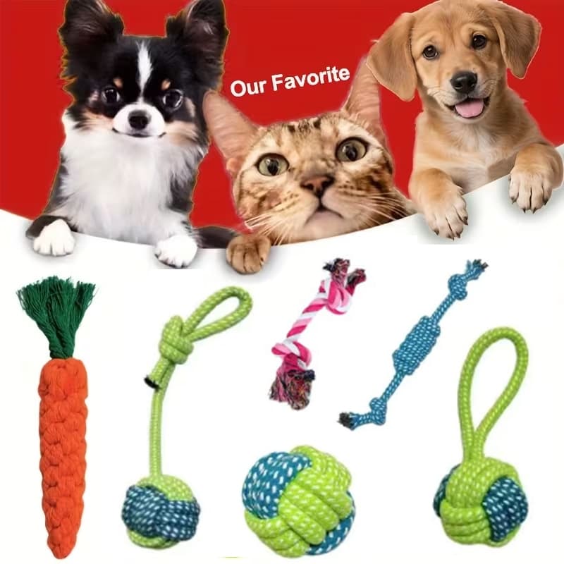 kit brinquedo cachorro cordas sortidas para cachorro  - sortida