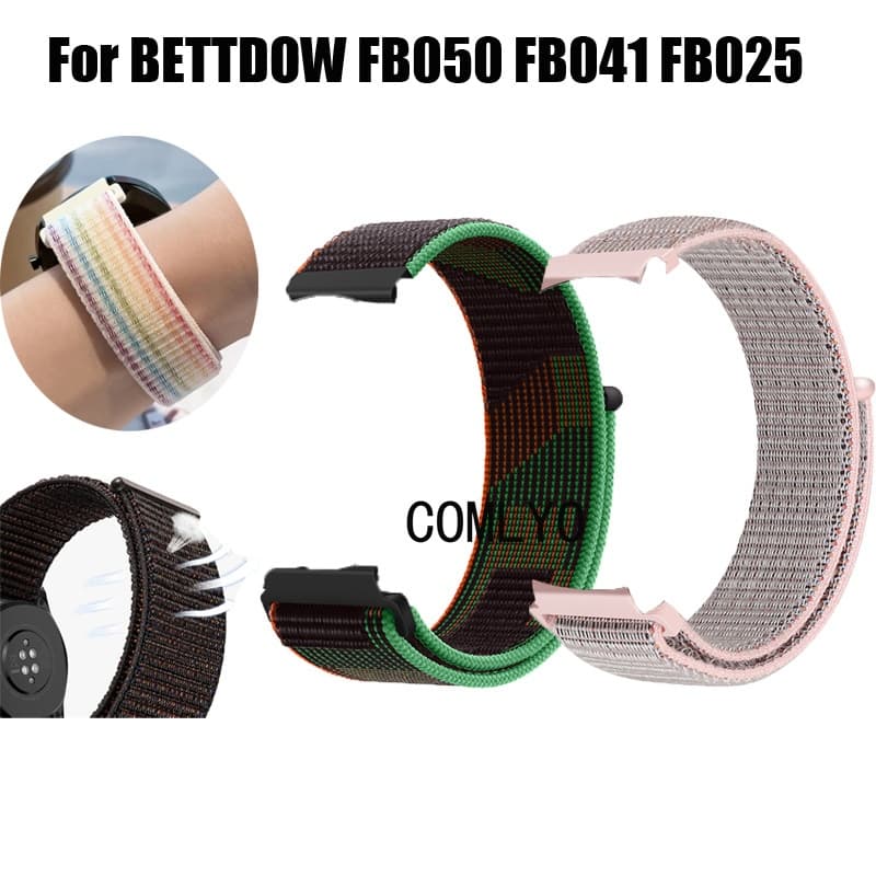 FOR BETTDOW FB041 FB050 FB027 FB025 FB055 FB051 Pulseira Smartwatch Relógio Inteligente Nylon Macio Esportes Mulheres