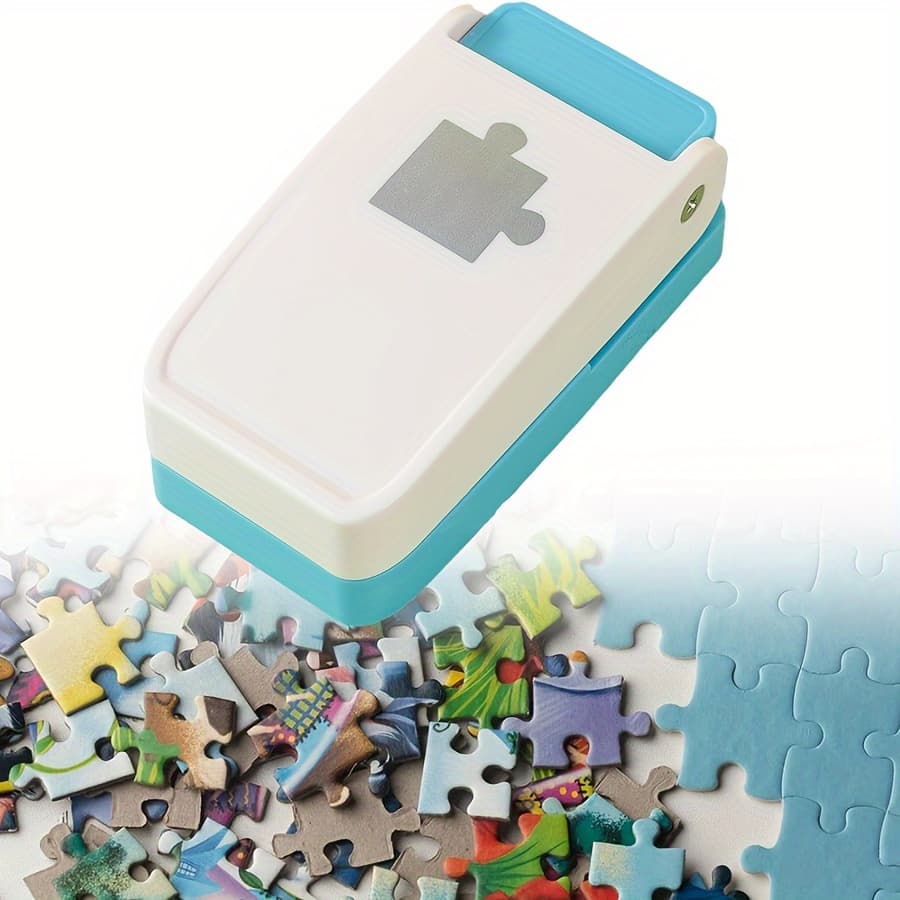 Puzzle Punch Mini Fábrica de Quebra-Cabeças Portátil Crie Seus Próprios Quebra-Cabeças Brinquedo Educativo DIY Infantil