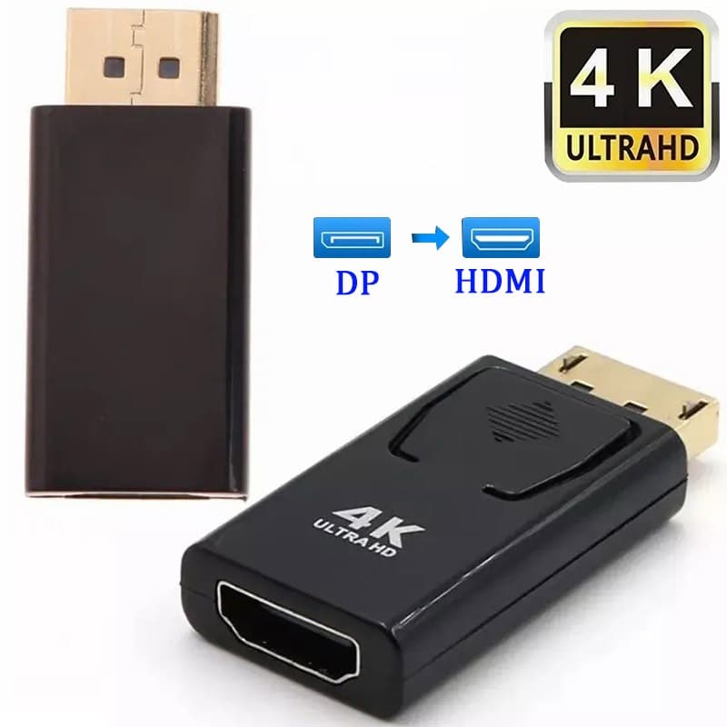 Adaptador Conversor HDMI 4K 1080p DP HD Displayport Para HDMI Macho Fêmea Conversor PC Notebook adaptador dp para hdmi