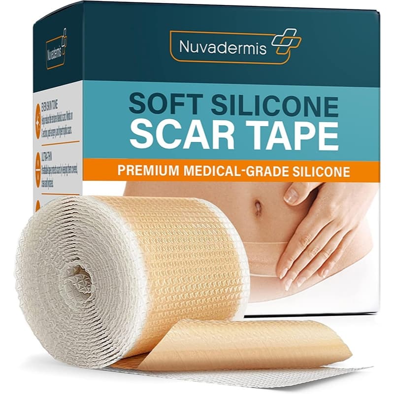 Remendo de reparo de cicatriz de Silicone em tom de pele 2.5 cm x 1.5 m bege