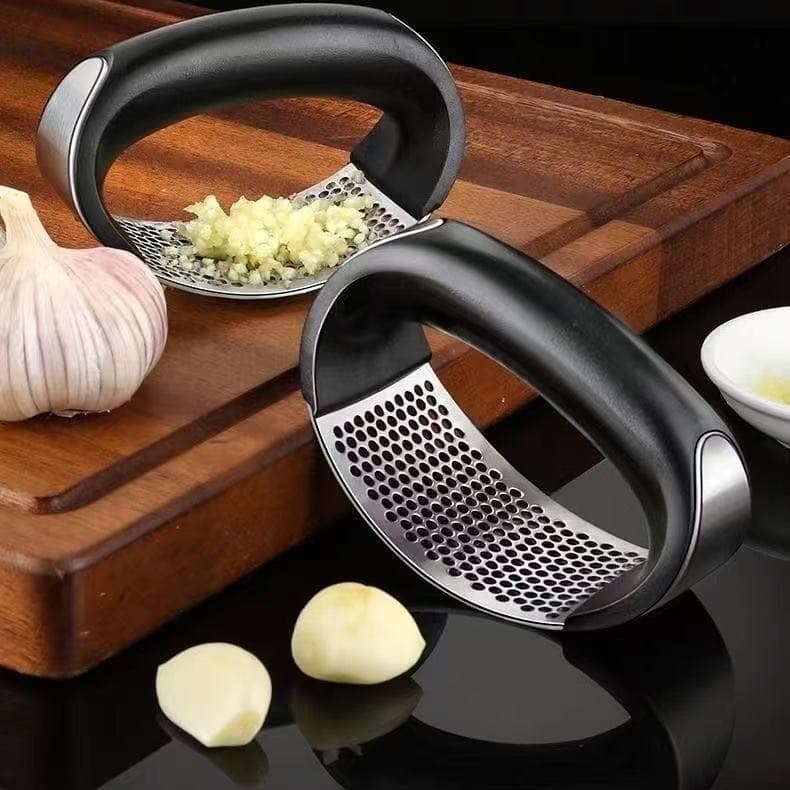 Conjunto de alho para prensa de alho - aço inoxidável durável e Material ABS, Ideal para cozinhar diariamente