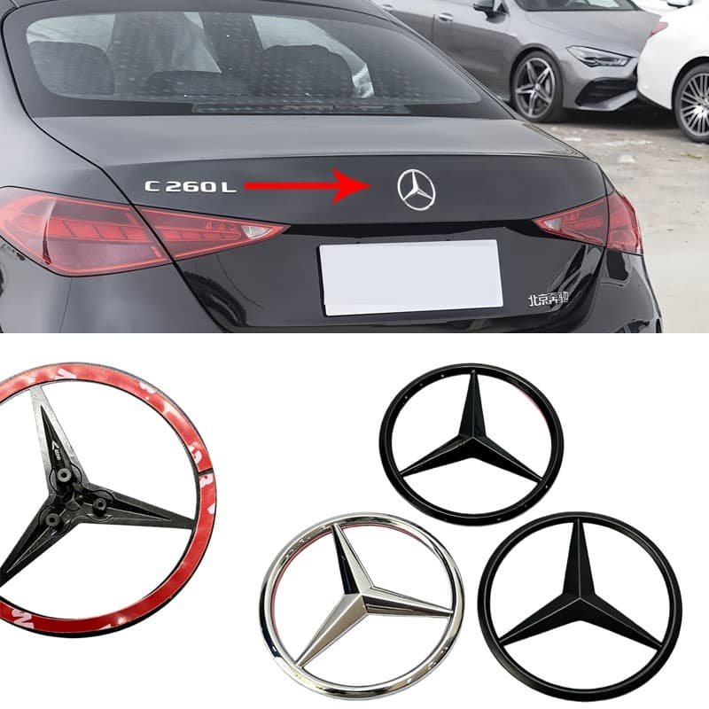 Apto Para Mercedes Benz Estrela De Três Pontas Emblema Traseiro Série W210 W220 W140 Substituição Do Da Porta Traseira