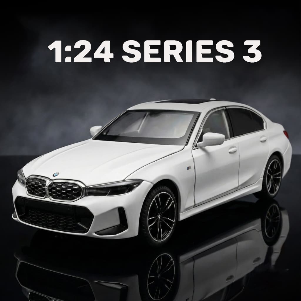 1 : 24 Escala 3 Série Liga Modelo De Carro Diecast Som Luz Amantes Do Coleção Crianças Presente Aniversário Metal Menino