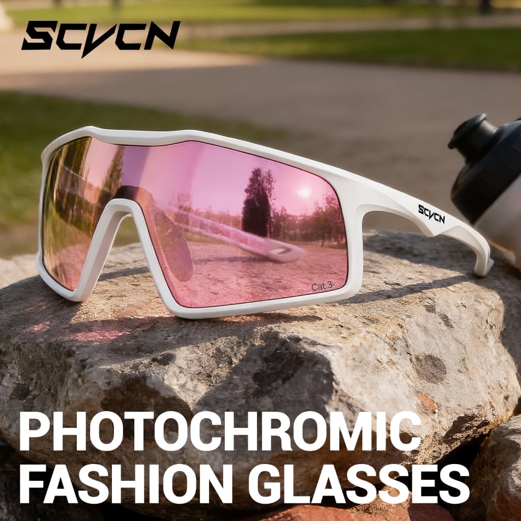 SCVCN Nova Moda Fotocromática Anti-Ultravioleta Correndo Óculos De Sol Ultra Leve Ciclismo Esportes Das Mulheres Dos Hom