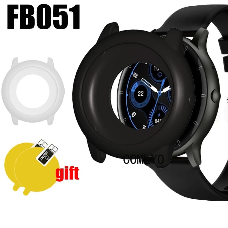 Para BETTDOW FB051 Caso De Smartwatch Relógio Inteligente Silicone Macio Capa Protetora Protetor Pára-Choques Filme De T