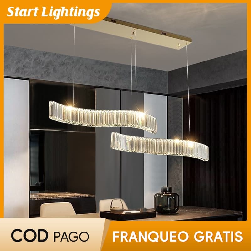 Lustre De Quarto Estilo Moderno , Cristal Para Sala De Estar , Luz Jantar