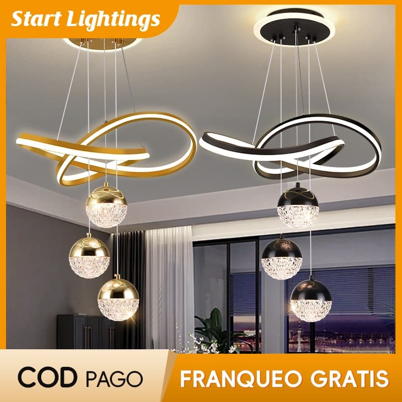 Luz De Teto Pendente LED Estilo Minimalista Moderno Para Iluminação Decorativa