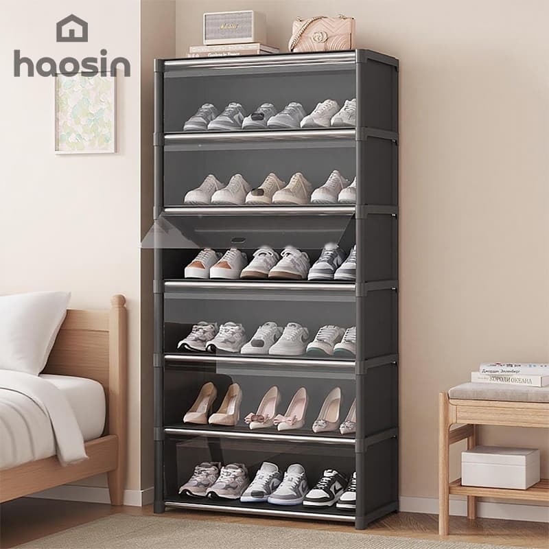 Haosin Sapateira Organizadora Multiuso 7 Prateleiras Sapato Roupa Brinquedo Armário