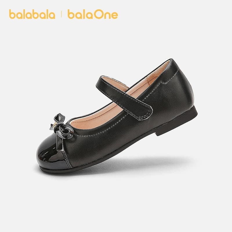 Balabala Meninas Princesa Sapatos 2026 Nova Primavera Outono Arco Doce Na Moda Vermelho Pequeno Sapato De Couro Adorável