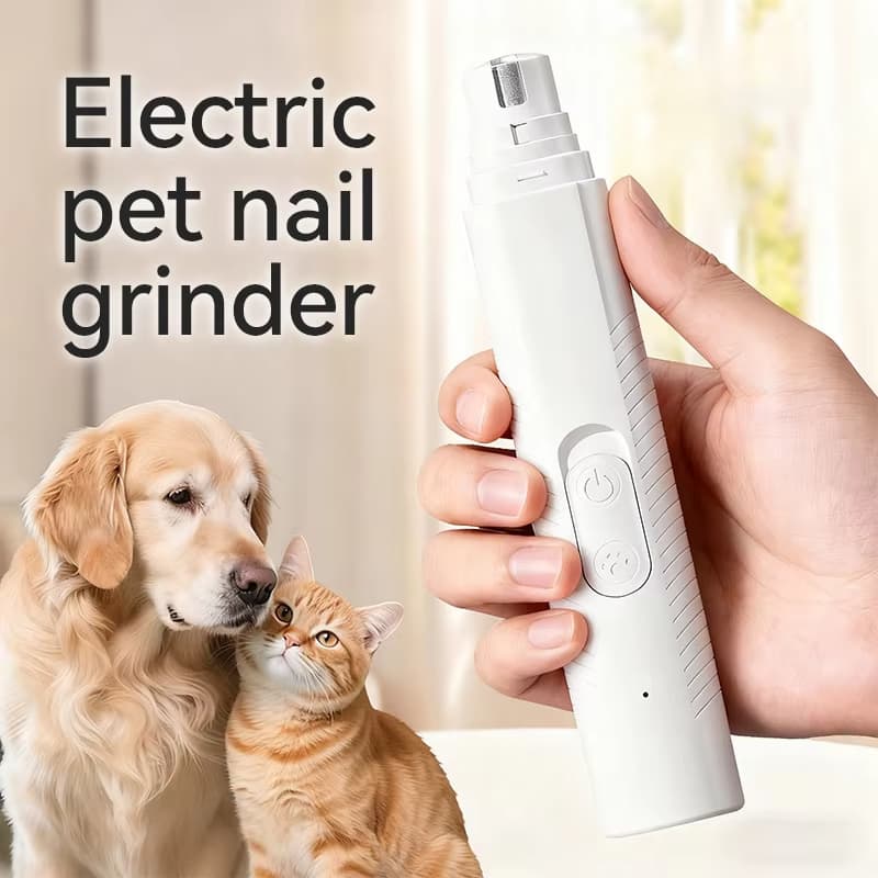 Lixador de Unha Eletrico para Cachorros e Gatos Lixa Pet USB Recarregavel Led