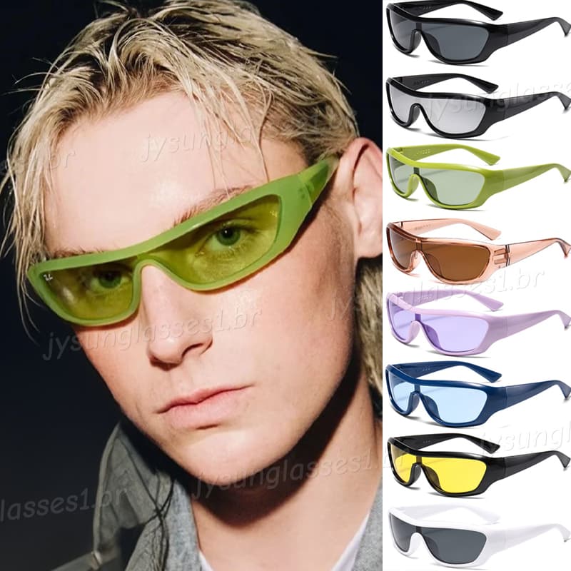 Y2K Óculos De Sol Estilo Peça Única Para Homens E Mulheres Tendências Da Moda Guarda-Externo De Alta Qualidade Resistent