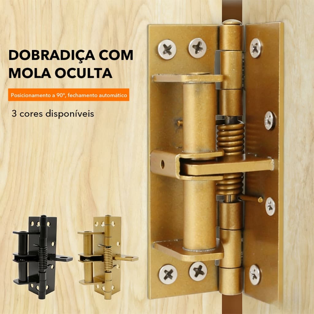 1/2/4pcs Dobradiça com Fecho Automático 90° Para Portas de Madeira e Qualquer Tipo de Porta,Fecho Multifuncional Preciso