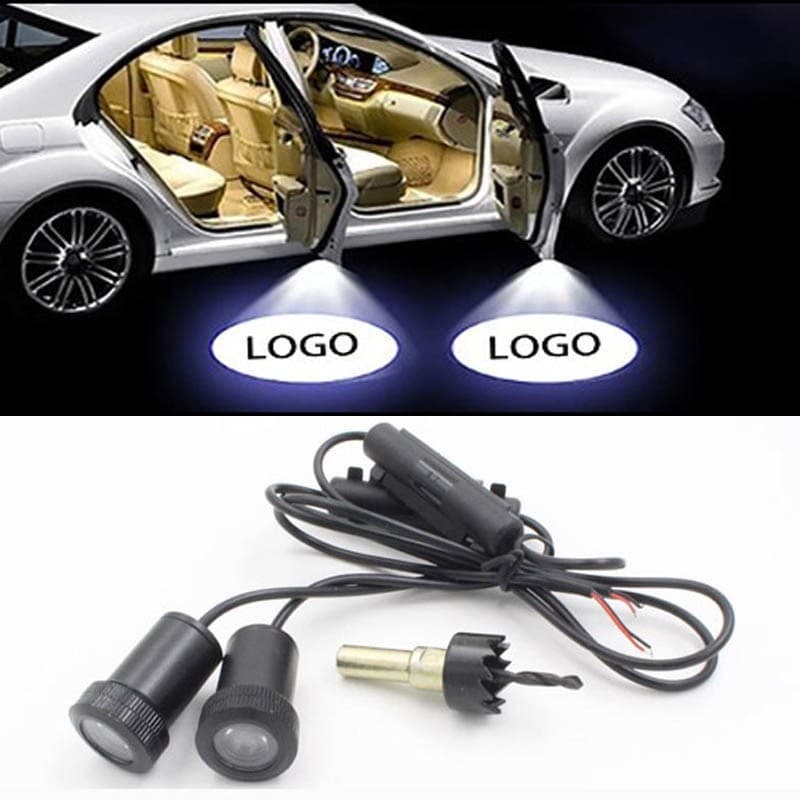 2x Universal LED Luzes Da Porta Do Carro Projetor Fantasma Sombra Lâmpada De Cortesia Para Acessórios