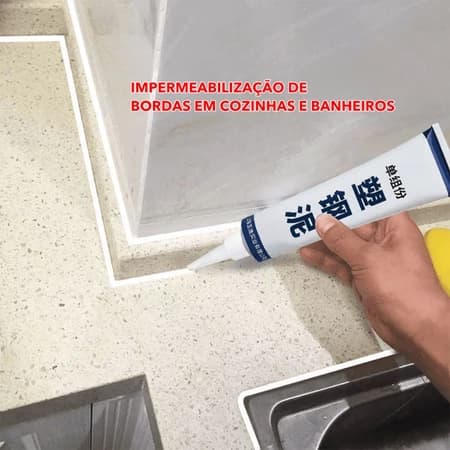 - 150ml Selante Antimofo e Impermeável para Banheiros e Cozinhas - Vedação Durável para Frestas de Pias