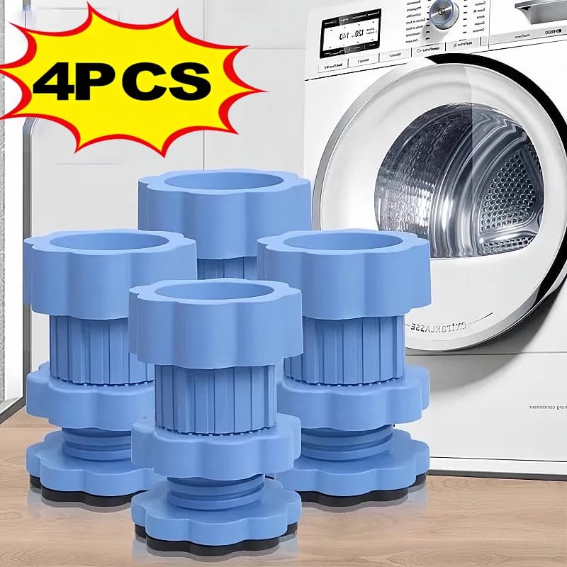 4 pcs Pé Máquina Lavar Almofada Anti Vibração Suporte/ De Choque Aumentando Almofada Esteira Geladei