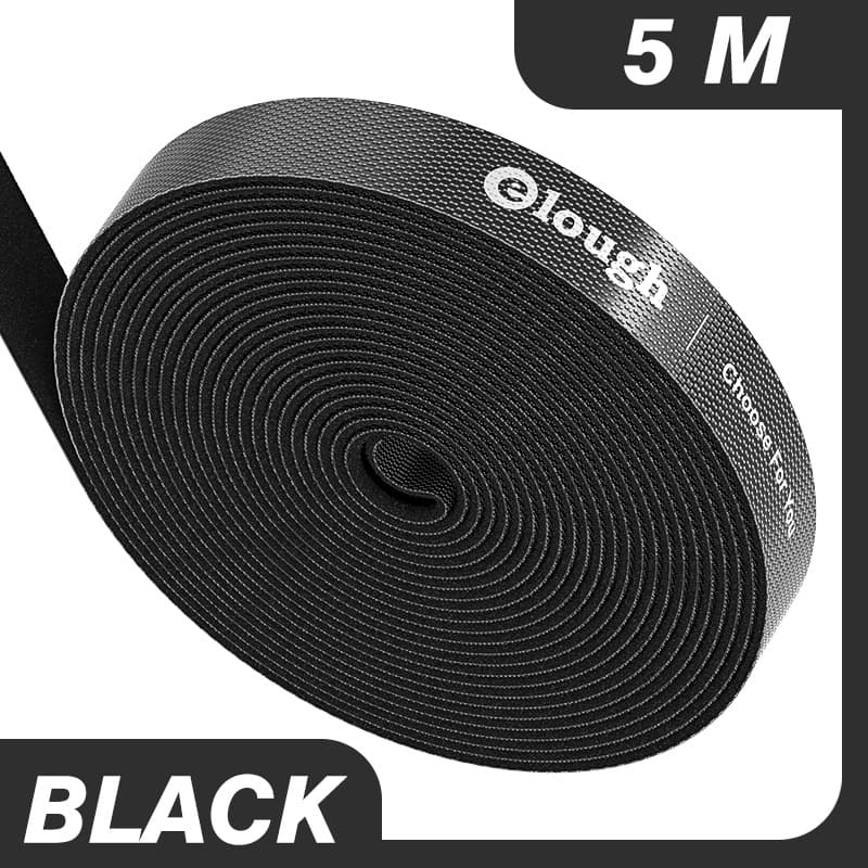 5M 10mm Cor Velcros Cabo Organizador Auto Adesivo Prendedor Fita Reutilizável Forte Ganchos Loops Gravata Mágica