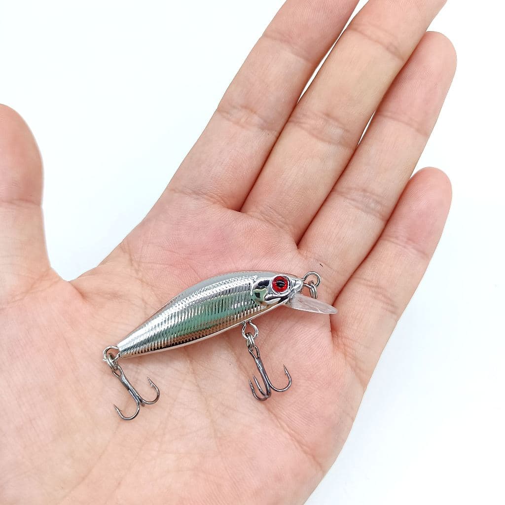 Dupladuoyu 1 Pcs Afundando Minnow 45mm 4.5g Isca De Pesca Micro Artificial Dura Longcast Wobblers Para Truta Baixo Pike
