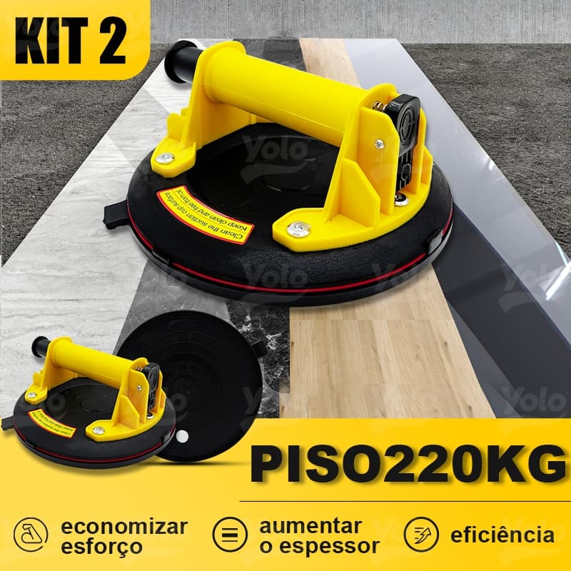 Ventosa Profissional Sucção Vácuo Porcelanato Vidro Até 220KG/280KG