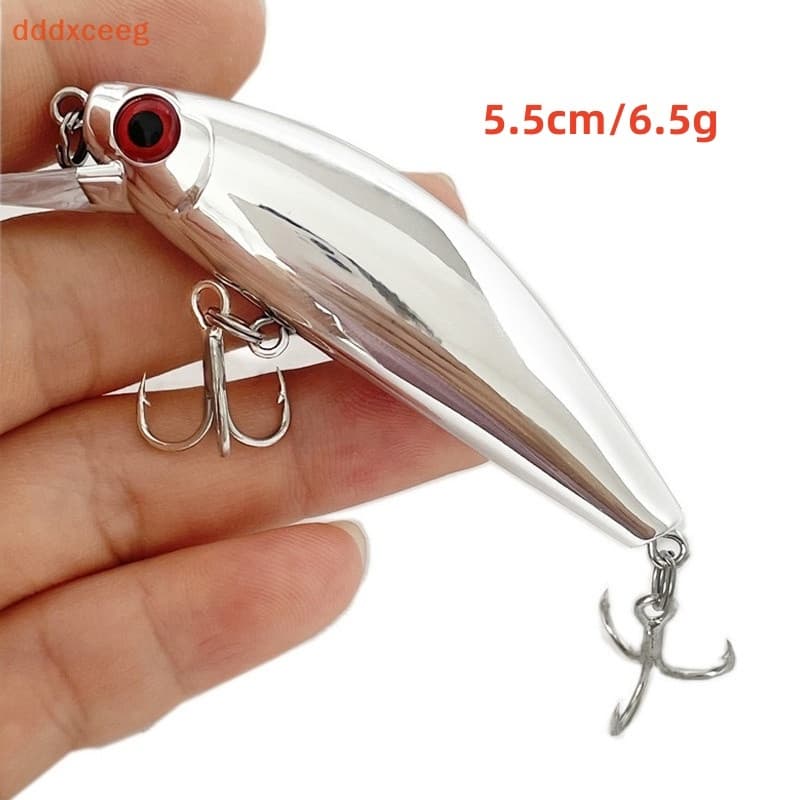 [dddxceeg] 1 Peça 5.5cm/6.5g Laser Duro Minnow Afundando Isca Wobbler Manivela Gancho De Pesca Baixo Equipamento De Água
