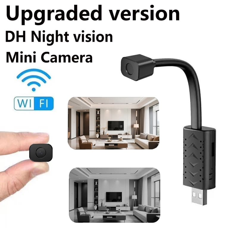 HD 2MP Visão noturna Full HD Mini CCTV V380 Pro Wifi USB Câmera Escondida Sem Fio Do Celular