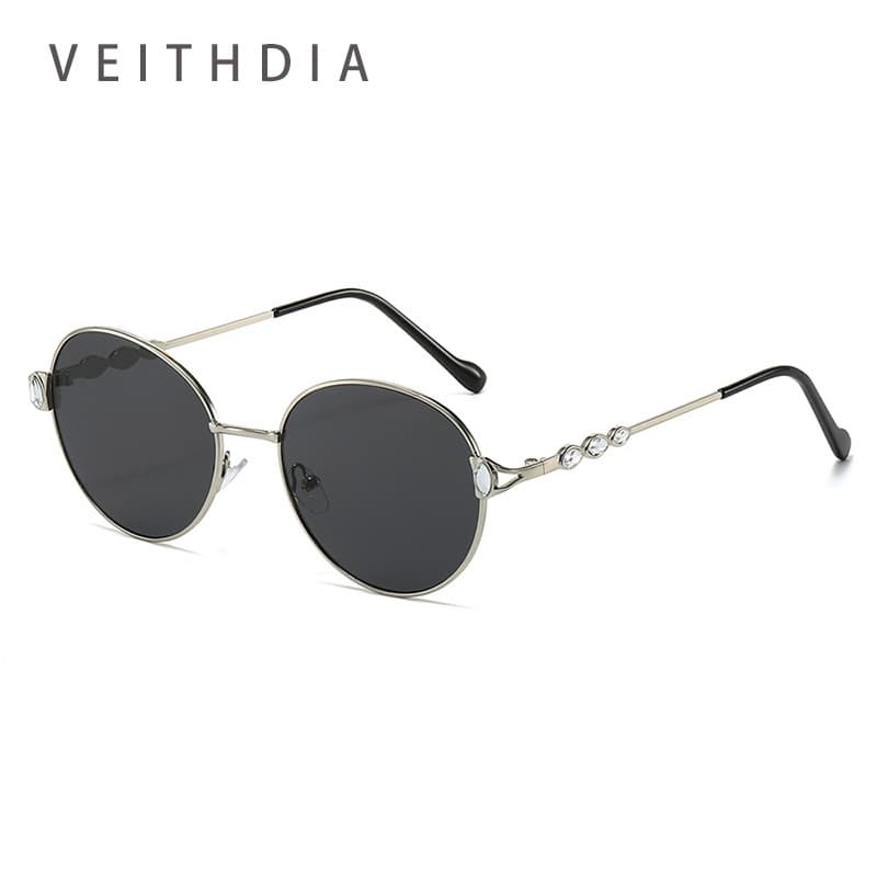 Óculos De Sol Retrô Com Proteção UV400 VEITHDIA Para Mulheres E Homens , Novos Tons De Armação De Metal BY3754