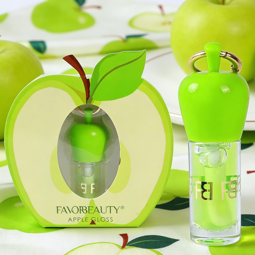 Esmalte Labial De Maçã Verde , Brilho Hidratante De Fino , Matiz Com De Água , Transparente , Fácil De Aplicar , Maquiag