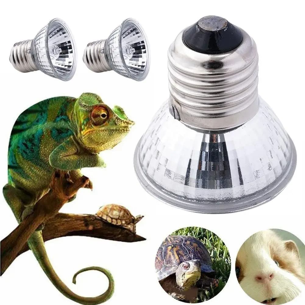 Mini Lâmpada De Calor UVA + UVB 3.0 , Adequada Para Todos Os Répteis , Lagartos , Tartarugas E Outros Animais De Estimaç