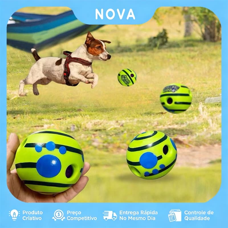 8/11CM Wobble Wag Giggle Ball 8CM De Brinquedo Interativo Dog Toy para Cães com Ruídos de Riso Fun Giggle