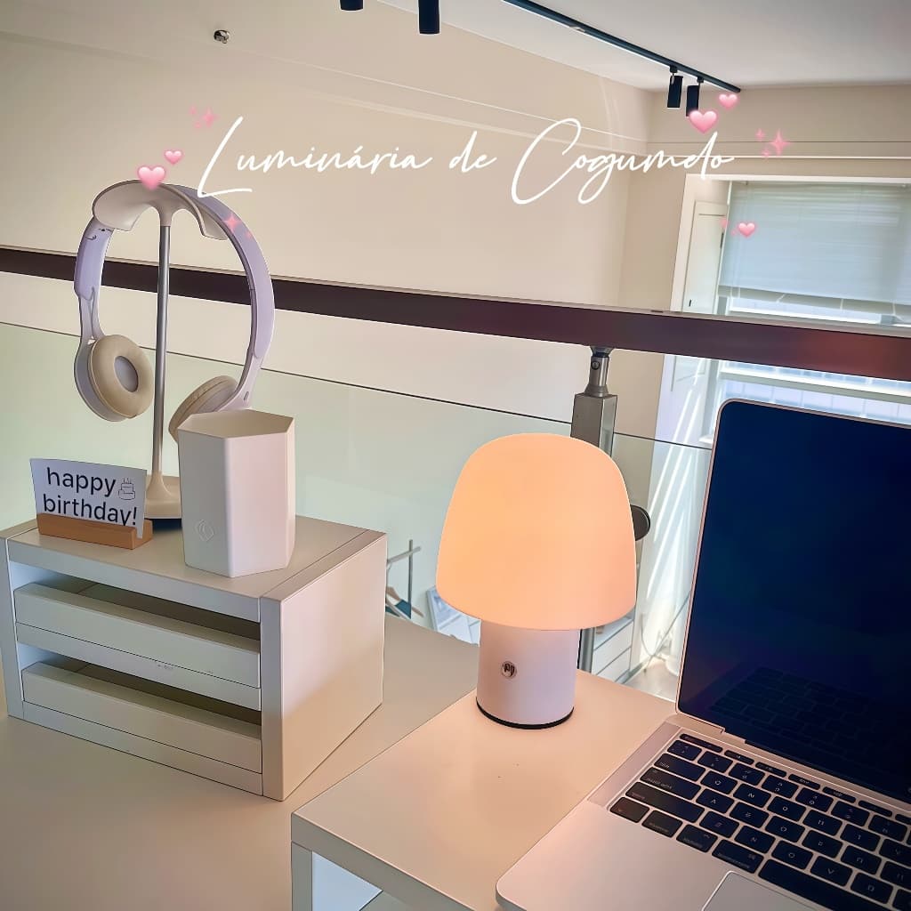 Cogumelo Decorativo Plástico Transparente e Fosco – 5 Cores Disponível | Acabamento Premium para Decoração Criativa