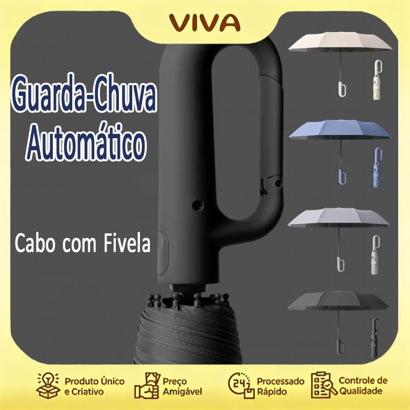 [envio imediato]Novo Guarda Chuva Automático Alta Resistência a Chuvas e Vento Forte Com Proteção UV