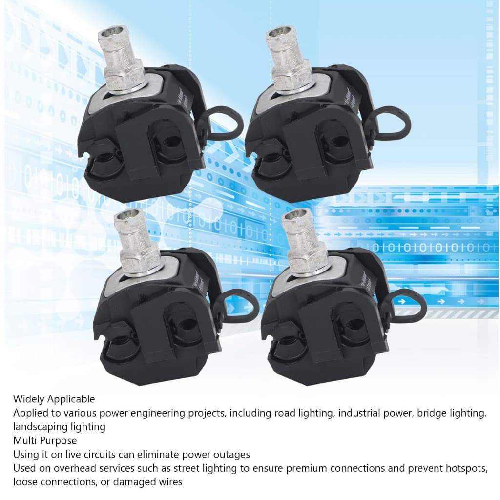 Kit com 10/5/3/1 peças, Conector perfurante 10 a 95, derivação 1,5 a 10Vampiro, Morcego, Piranha, Pirceng 10 Conector
