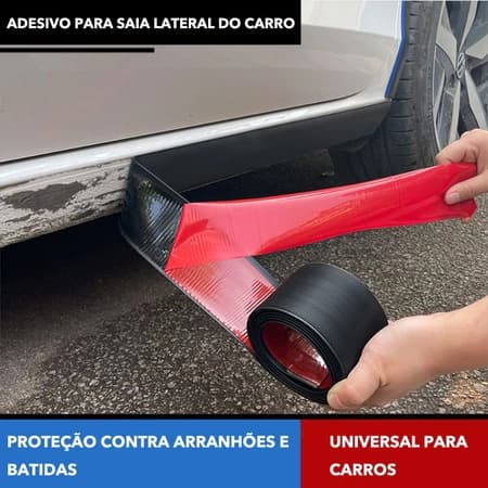 Protetores de Arco de Roda para Carro, Tiras de Borracha com Efeito Fibra de Carbono Antichoque e Antiarranhões