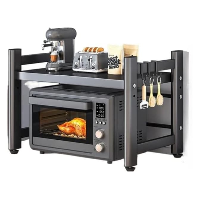Rack Metálico Multiuso Ajustável Suporte Para Microondas