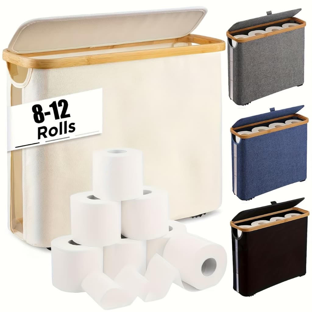 Cesto De Papel Higiênico Para Banheiro Com Tampa Cesta De Armazenamento Multiuso